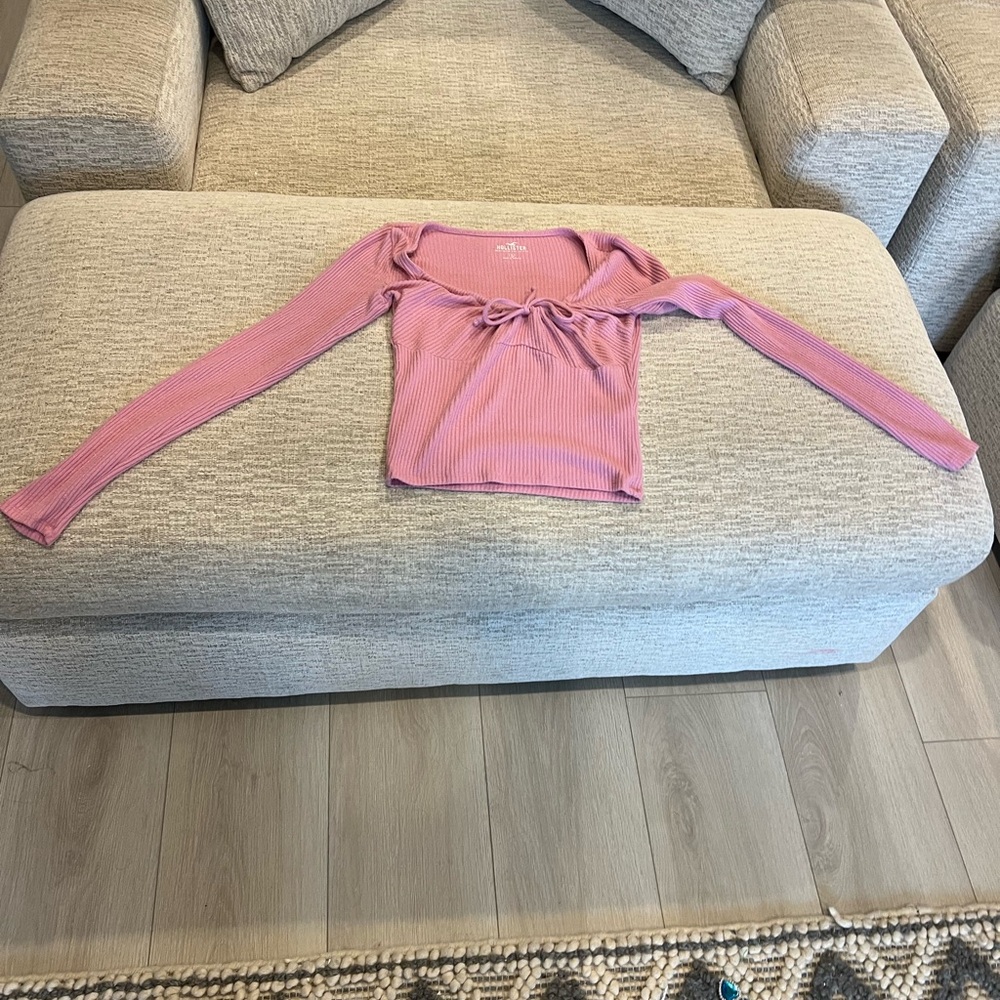 Hollister pink long sleeve